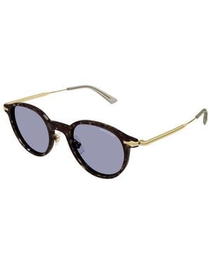 Montblanc Havana Metal Sunglasses - Brown