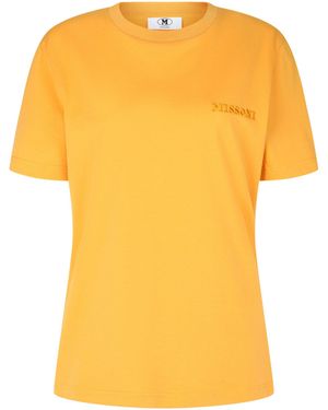 Missoni Embroidered Logo T-Shirt - Yellow