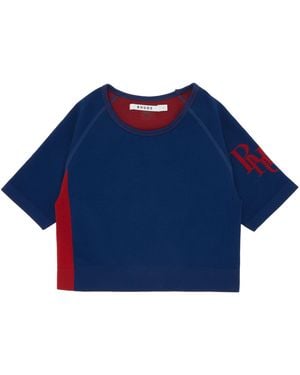 Rhude Stretch Cropped Top - Blue