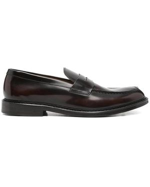 Doucal's Dark Slip-On Loafers - Black