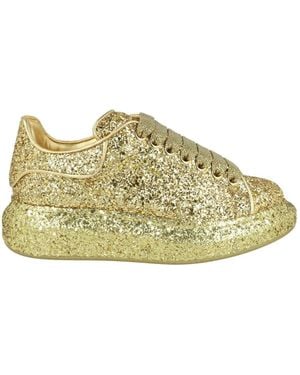 McQueen Oversized Glitter Sneakers - Yellow