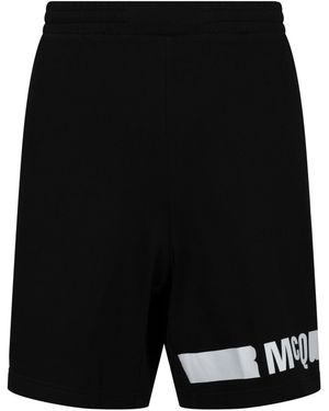 McQ Redacted Logo Sweatshorts - Black