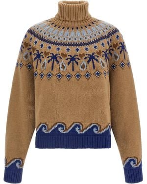 Alanui 'Sweet Winter' Sweater - Blue