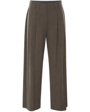 Brunello Cucinelli Wide Leg Pants - Gray