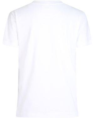 Bally Logo Print Crew Neck T-Shirt - White