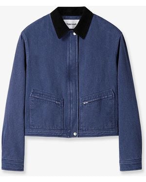 Tonywack Denim Jacket Crop Fit - Blue
