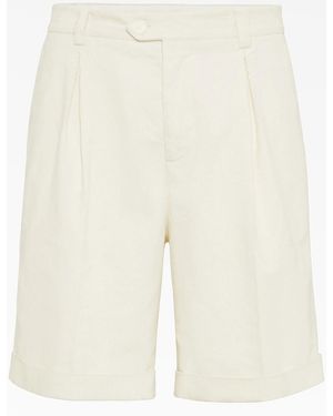 Brunello Cucinelli Off Tailored Shorts - Natural