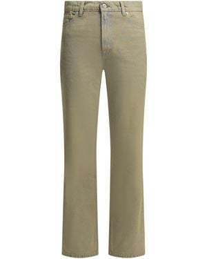 Our Legacy 70S Cut Cotton Polyester Straight Leg Jeans - Green