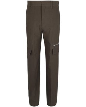 Givenchy Tailored Wool Pants With Pocket Details - Gray