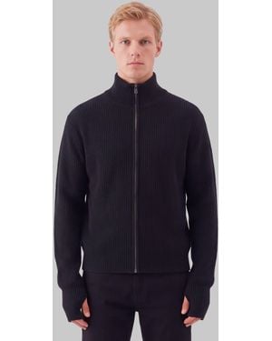 Lemaire Zip Cardigan - Blue