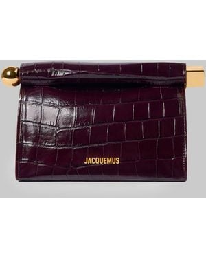 Jacquemus Dark Burgundy Rond Carré Bag - Purple