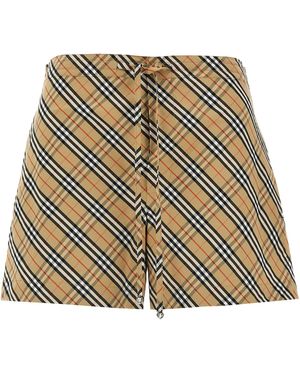 Burberry 'Check' Shorts - Natural