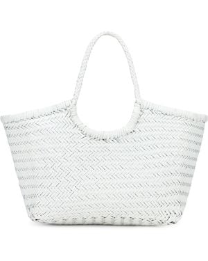 Dragon Diffusion Woven Tote Bag - White