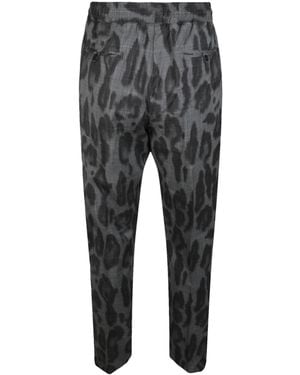 Stella McCartney Leopard Print Piet Pants - Gray