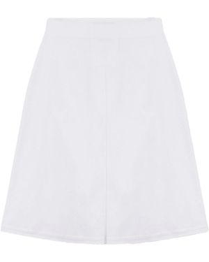Alpha Studio Skirt Popeline - White