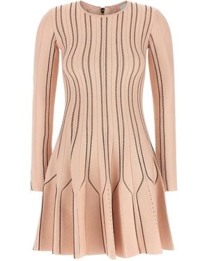 Elisabetta Franchi Origami Knit Dress - Pink