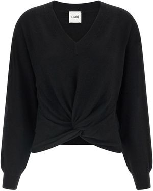 Nude Knot Sweater - Black
