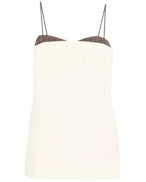 Entire studios Dress Square Neck - Natural