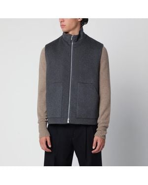 Lardini Zipup Vest - Gray
