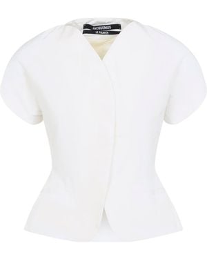 Jacquemus Ovalo Jacket - White