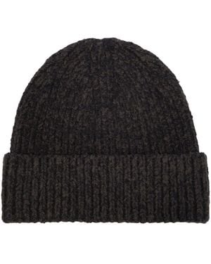 Acne Studios Korval Wool Blend Beanie - Black