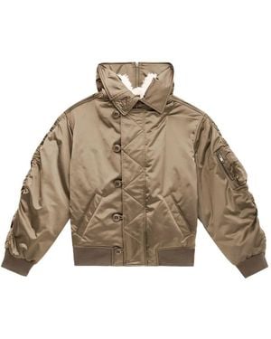 Isabel Marant Elroy Button Hooded Jacket - Natural