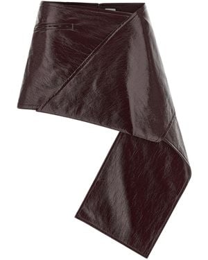 Courreges 'Fold Vinyl Mini' Skirt - Purple