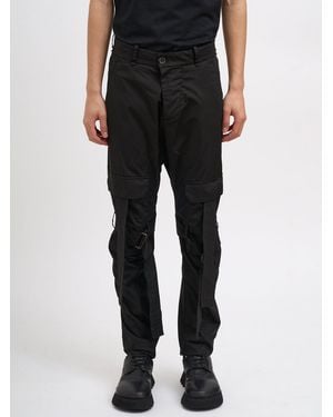 Masnada Stretch Cotton Pants - Black