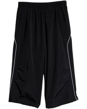 Gucci Cotton Nylon Bermuda With Embroidery - Black