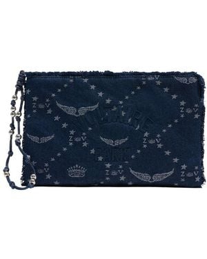 Zadig&Voltaire Angel Clutch Bag - Blue