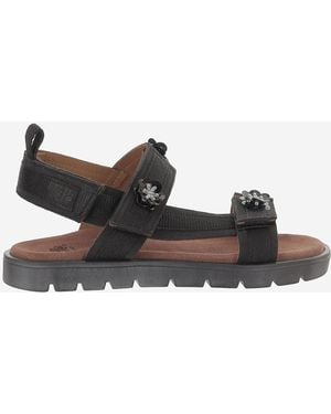 Pepe Jeans Sandals Leather And Fabric - Brown