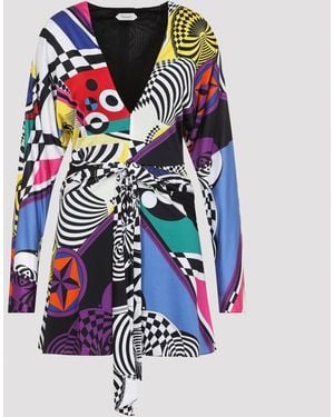 Versace Dress Teatro All Over - Blue