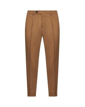 D 40 Pants Slim Carrot - Brown