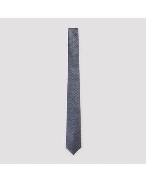 Brioni Silk Tie - Blue