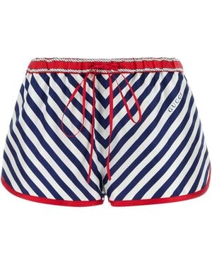 Gucci Printed Silk Shorts - Blue