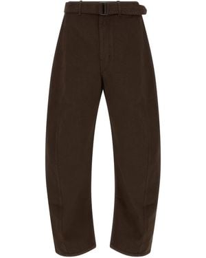 Lemaire 'Twisted' Pants - Brown