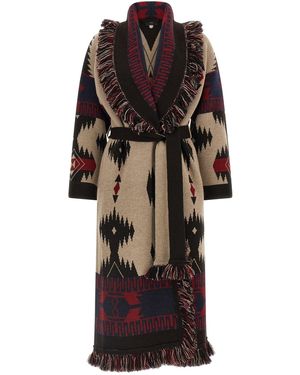 Alanui 'icon' Long Coat - Black