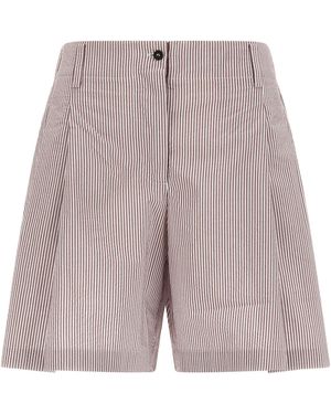 Brunello Cucinelli Cotton Bermuda Shorts - Gray