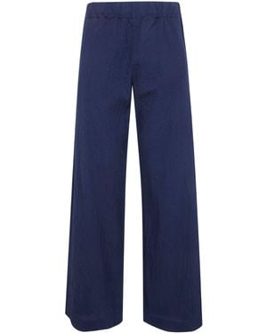 Labo.art "Diana" Rock Cotton Straight Pants - Blue