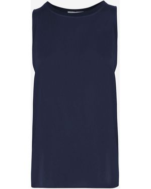 Q.WIN Sleeveless Top Stretch Cotton - Blue