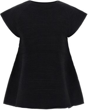 Issey Miyake Polyester Short Dress - Black
