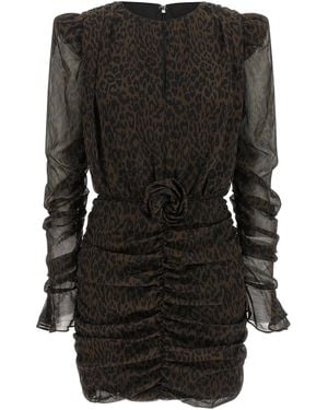 ROTATE BIRGER CHRISTENSEN Animal Dress - Black