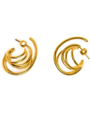 Panconesi Orbit Earrings Small - Metallic