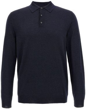 Zanone Polo Slim Fit - Blue