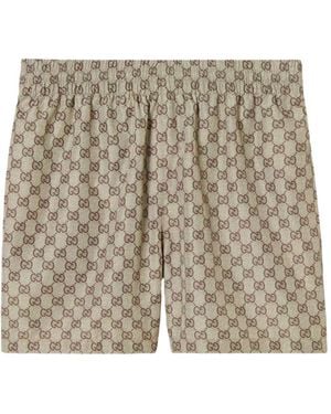 Gucci Gg Swim Shorts - Natural