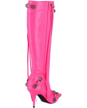 Balenciaga Le Cagole Knee-High Boots - Pink