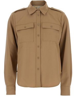 MICHAEL Michael Kors Shirt With Patch Pockets - Brown