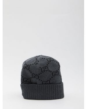 Gucci Gg Beanie - Gray