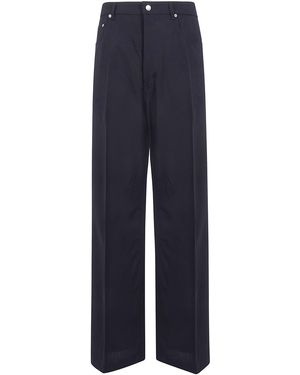 Rick Owens "Geth" Wide Leg Jeans - Blue