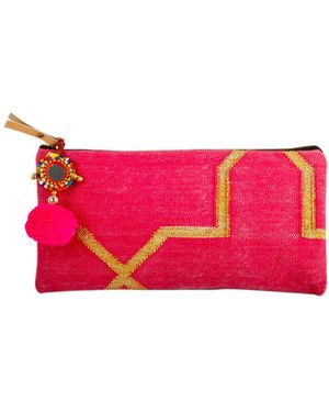 Monsoon And Beyond 584 Handwoven Clutch - Pink